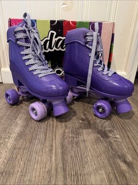 Kids adjustable Purple Roller Skates 3-6
